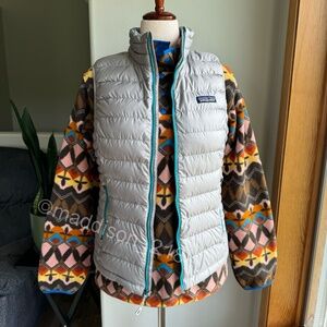 Patagonia Down Sweater Vest Medium Drifter Gray 800-fill Down Regular Fit M